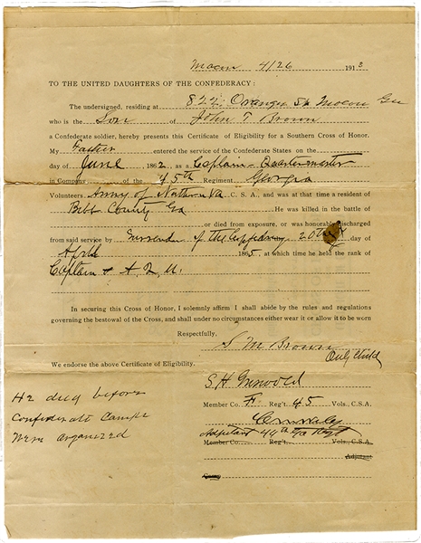 This Georgia Soldier Surrendered April 20, 1865