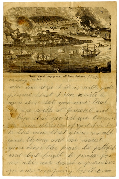 Battle of Fort Jackson, (New Orleans) Stationery