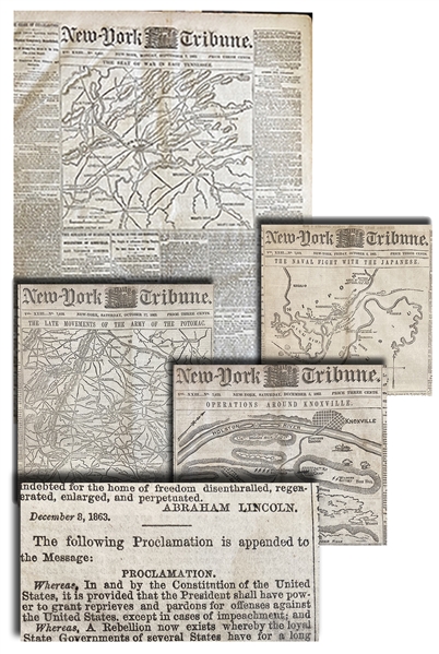 A Complete 90 Day Bound Volume of the New York Tribune 