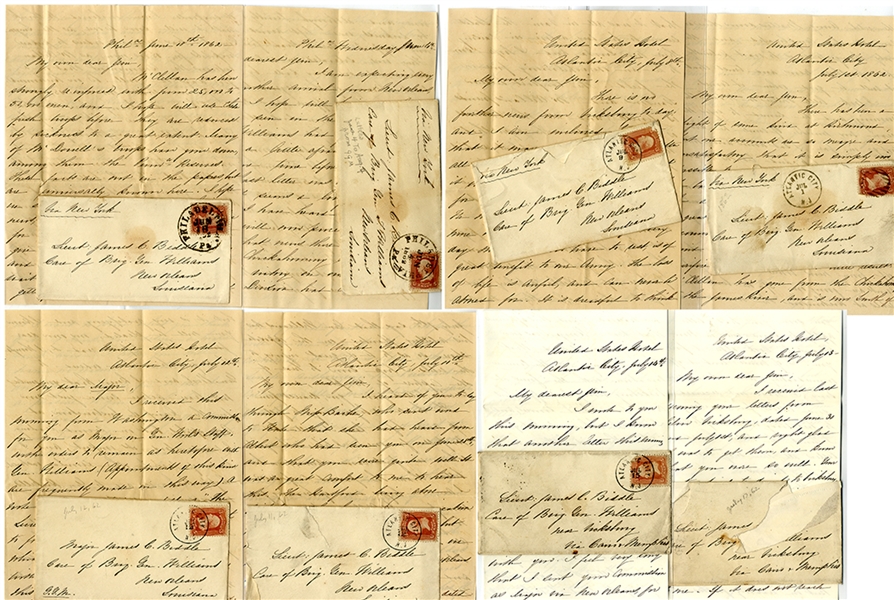 An Archive of TWENTY-FIVE letters Written by Gertrude Biddle to Her Husband James