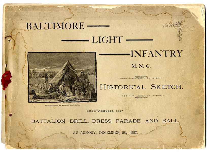 1887 Maryland Baltimore Light Infantry 