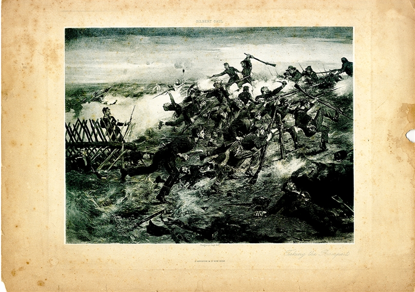 War Scene Engraving