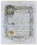 Membership Certificate for the Independent Order of Odd Fellows