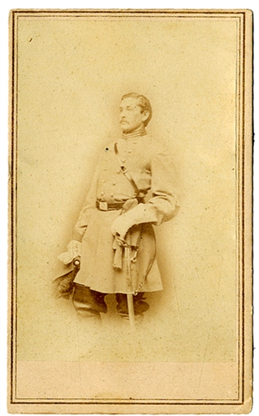 Handsome CDV of  Col. Harry Gilmore, 2nd Maryland Cavalry, CSA