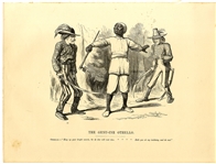 The Slave Stands Between Abraham Lincoln and Jefferson Davis