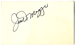 Joe DiMaggio Signed Index