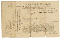 Issued Under The Authority Of Governor John Penn