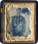 Possibly Armed Confederate Tintype