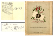 Darleys Illustrations Became the Standard American Images of Santa Claus. The Book and A Christmas Letter.