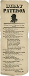 British Song Sheet with Black Minstrel Theme and Song