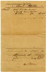 Confederate Monroe Louisiana Form Paying A Civilian