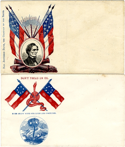 A Pair of Confederate Printed Covers