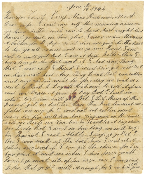 Another Confederate KIA Letter