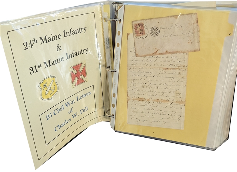 A War-Date Letter Group From A Maine Soldier