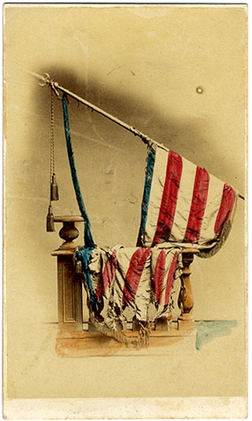Exquisitely Colored CDV of the 82nd Pennsylvania National Colors