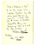 William Booth: Great Autograph Manuscript About the Meaning of Life! 