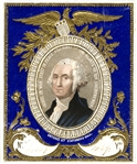 Handsome George Washington Box Label