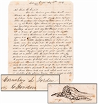 1856 James Buchanan Presidential Election Political Content Manuscript Letter