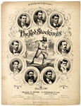 1869 Cincinnati Red Stockings Illustrated Sheet Music. 