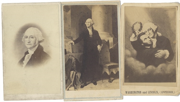Three CDV’s Of President George Washington